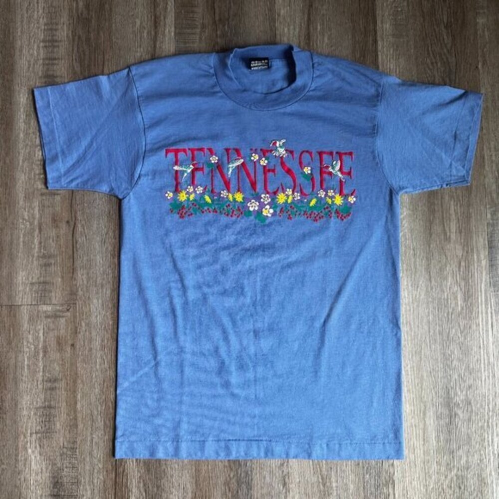 Vintage Tennessee Hummingbirds T-Shirt - size Medium single stitch